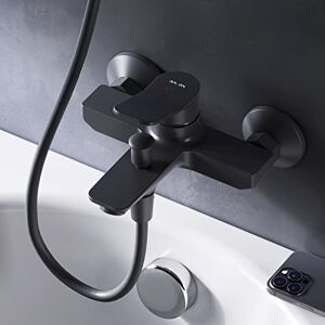 AM.PM X-Joy FXA10022 Wassersparende Wannen- und Brausebatterie kraztfest, leicht zu reinigen,mühelos zu installieren, Badewannenarmatur mit Auslauf, Schwarz matt AM.PM X-Joy FXA10022 Wassersparende Wannen- und Brausebatterie kraztfest, leicht zu reinigen,mühelos zu installieren, Badewannenarmatur mit Auslauf, Schwarz matt