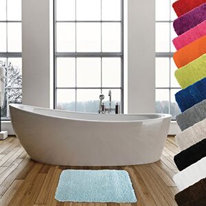 MSV Mikrofaser-Badematte 50 x 70 cm Hellblau Weich und komfortabel Schnell absorbierend Ideal fürs Badezimmer Pflegeleicht Schnelltrocknend MSV Mikrofaser-Badematte 50 x 70 cm Hellblau Weich und komfortabel Schnell absorbierend Ideal fürs Badezimmer Pflegeleicht Schnelltrocknend