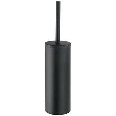 WENKO Turbo-Loc WC-Garnitur Mod. Orea mit Toilettenbürste und Halter aus rostfreiem Edelstahl in Schwarz matt geschlossen ohne Bohren Massive Qualität WENKO Turbo-Loc WC-Garnitur Mod. Orea mit Toilettenbürste und Halter aus rostfreiem Edelstahl in Schwarz matt geschlossen ohne Bohren Massive Qualität