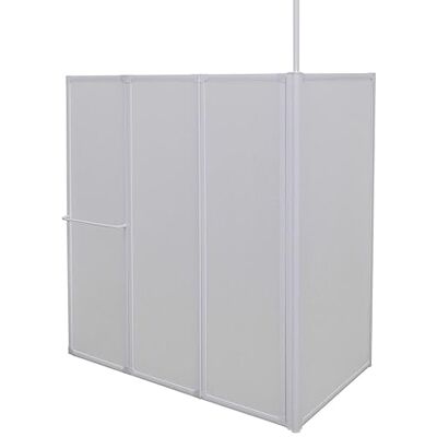 vidaXL Duschwand L-Form 70x120x137 cm 4-teilig Faltbar vidaXL Duschwand L-Form 70x120x137 cm 4-teilig Faltbar