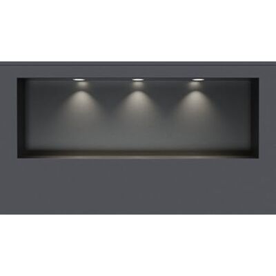 Bernstein ® Wandnische aus Edelstahl NT309010X randlos mit LED-Beleuchtung– 30 x 90 x 10 cm – Duschablage für Bad-Utensilien befliesbare Duschnische in Gunmetal LED-Einbaurahmen in Weiß Bernstein ® Wandnische aus Edelstahl NT309010X randlos mit LED-Beleuchtung– 30 x 90 x 10 cm – Duschablage für Bad-Utensilien befliesbare Duschnische in Gunmetal LED-Einbaurahmen in Weiß