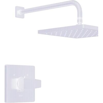 DELTA Faucet Modernes Raincan quadratisches Einzelfunktions-Duschventil-Verkleidungsset aus gebürstetem Nickel, Duscharmatur-Set, Regenduschkopf, Spotshield Edelstahl T14268-SP-PP (Ventil nicht im DELTA Faucet Modernes Raincan quadratisches Einzelfunktions-Duschventil-Verkleidungsset aus gebürstetem Nickel, Duscharmatur-Set, Regenduschkopf, Spotshield Edelstahl T14268-SP-PP (Ventil nicht im