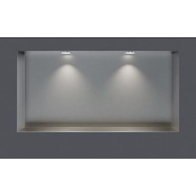 Bernstein ® Wandnische aus Edelstahl NT306010X randlos mit LED-Beleuchtung– 30 x 60 x 10 cm – Duschablage für Bad-Utensilien befliesbare Duschnische in Edelstahl gebürstet LED-Einbaurahmen in Chrom Bernstein ® Wandnische aus Edelstahl NT306010X randlos mit LED-Beleuchtung– 30 x 60 x 10 cm – Duschablage für Bad-Utensilien befliesbare Duschnische in Edelstahl gebürstet LED-Einbaurahmen in Chrom