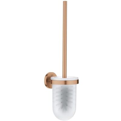 Grohe Start, Toilettenbürstenset WC ohne Bohren (Toilettenbürste mit Halter, zum Kleben oder Bohren geeignet, mit Schrauben und Dübel, Kleber separat kaufen), warm Sunset, Bronze, 41185DL0 Grohe Start, Toilettenbürstenset WC ohne Bohren (Toilettenbürste mit Halter, zum Kleben oder Bohren geeignet, mit Schrauben und Dübel, Kleber separat kaufen), warm Sunset, Bronze, 41185DL0