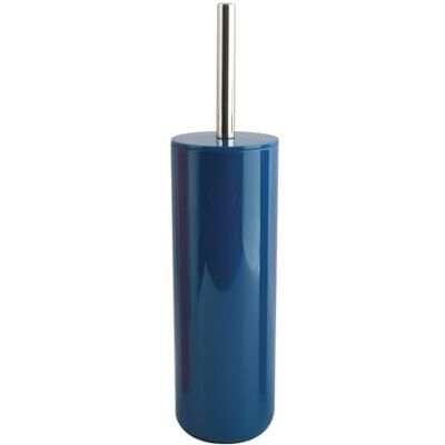 MSV Toilettenbürste Toilettenbürstenhalter Toilettenbürstenbehälter INAGUA – WC-Set aus Polystyrol Handbesen mit Stiel aus Edelstahl In Dunkelblau MSV Toilettenbürste Toilettenbürstenhalter Toilettenbürstenbehälter INAGUA – WC-Set aus Polystyrol Handbesen mit Stiel aus Edelstahl In Dunkelblau