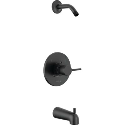DELTA Faucet T14459-BLLHD-PP Modern Tub & Shower, Matte Black DELTA Faucet T14459-BLLHD-PP Modern Tub & Shower, Matte Black