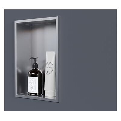 Bernstein Wandnische aus Edelstahl NT203010X 20 x 30 x 10 cm (B x H x T) Einbauregal, Flexibler Einbau- Ideale Duschablage Farbe: Edelstahl gebürstet Bernstein Wandnische aus Edelstahl NT203010X 20 x 30 x 10 cm (B x H x T) Einbauregal, Flexibler Einbau- Ideale Duschablage Farbe: Edelstahl gebürstet