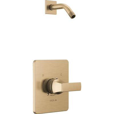 DELTA Faucet Velum 14 Series Single Function Gold Shower Valve Trim Kit, Shower Handle Shower Trim Kit, Champagne Bronze T14237-CZLHD (Shower Head and Valve Not Included) DELTA Faucet Velum 14 Series Single Function Gold Shower Valve Trim Kit, Shower Handle Shower Trim Kit, Champagne Bronze T14237-CZLHD (Shower Head and Valve Not Included)