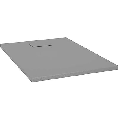 vidaXL Duschwanne Niedrige Schwelle Duschtasse Brausewanne Brausetasse Duschbecken Dusche Wanne Bad Badezimmer SMC mit Harz Grau 100x70cm vidaXL Duschwanne Niedrige Schwelle Duschtasse Brausewanne Brausetasse Duschbecken Dusche Wanne Bad Badezimmer SMC mit Harz Grau 100x70cm