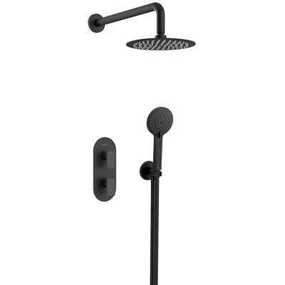 Bristan Frammento Verdecktes Thermostat-Duschset mit drei Ausgängen, Safe Touch-Technologie, schwarzes Finish Bristan Frammento Verdecktes Thermostat-Duschset mit drei Ausgängen, Safe Touch-Technologie, schwarzes Finish