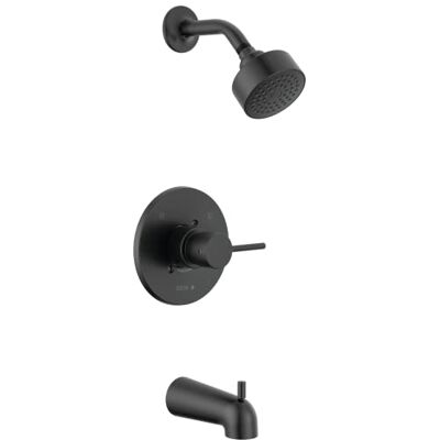 DELTA Faucet T14459-BL-PP Moderne Badewanne & Dusche, Mattschwarz DELTA Faucet T14459-BL-PP Moderne Badewanne & Dusche, Mattschwarz