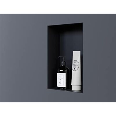 Bernstein Wandnische aus Edelstahl NT203010X randlos -20 x 30 x 10 cm Einbauregal, befliesbare Wandnische mit Flexibler Einbau- Ideale Duschablage Farbe:Schwarz Bernstein Wandnische aus Edelstahl NT203010X randlos -20 x 30 x 10 cm Einbauregal, befliesbare Wandnische mit Flexibler Einbau- Ideale Duschablage Farbe:Schwarz