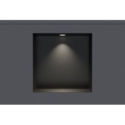 Bernstein ® Wandnische aus Edelstahl NT303010X randlos mit LED-Beleuchtung– 30 x 30 x 10 cm – Duschablage für Bad-Utensilien befliesbare Duschnische in Schwarz LED-Einbaurahmen in Schwarz Bernstein ® Wandnische aus Edelstahl NT303010X randlos mit LED-Beleuchtung– 30 x 30 x 10 cm – Duschablage für Bad-Utensilien befliesbare Duschnische in Schwarz LED-Einbaurahmen in Schwarz