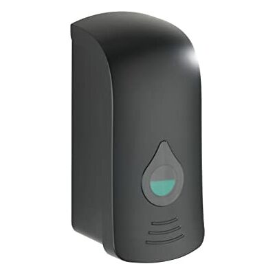 WENKO Desinfektionsmittel- und Seifenspender Ranera L Schwarz, hygienischer Wand-Spender für Desinfektionsmittel, Flüssigseife etc, Befestigen ohne Bohren, Füllmenge: 740 ml, 10,5 x 24,5 x 10,5 cm WENKO Desinfektionsmittel- und Seifenspender Ranera L Schwarz, hygienischer Wand-Spender für Desinfektionsmittel, Flüssigseife etc, Befestigen ohne Bohren, Füllmenge: 740 ml, 10,5 x 24,5 x 10,5 cm