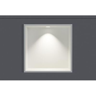 Bernstein Wandnische aus Edelstahl NT303010X mit LED-Beleuchtung– 30 x 30 x 10 cm – Duschablage für Bad-Utensilien – Duschnische Weiß mit Rahmen LED-Einbaurahmen in Weiß Bernstein Wandnische aus Edelstahl NT303010X mit LED-Beleuchtung– 30 x 30 x 10 cm – Duschablage für Bad-Utensilien – Duschnische Weiß mit Rahmen LED-Einbaurahmen in Weiß