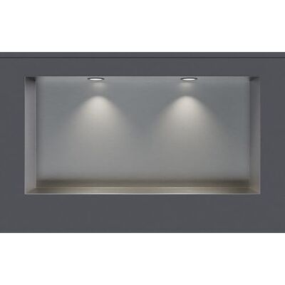 Bernstein ® Wandnische aus Edelstahl NT306010X randlos mit LED-Beleuchtung– 30 x 60 x 10 cm – Duschablage für Bad-Utensilien befliesbare Duschnische in Edelstahl gebürstet LED-Einbaurahmen in Chrom Bernstein ® Wandnische aus Edelstahl NT306010X randlos mit LED-Beleuchtung– 30 x 60 x 10 cm – Duschablage für Bad-Utensilien befliesbare Duschnische in Edelstahl gebürstet LED-Einbaurahmen in Chrom
