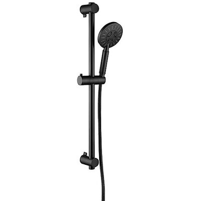Tiger Tyne Duschssystem mit Handbrause, Edelstahl, Schwarz, Duschstange mit höhenverstellbarem Brausehalter, Duschkopf mit 3 Strahlarten, Wasserspar- und Anti-Kalk-Funktion, inkl. Brauseschlauch Tiger Tyne Duschssystem mit Handbrause, Edelstahl, Schwarz, Duschstange mit höhenverstellbarem Brausehalter, Duschkopf mit 3 Strahlarten, Wasserspar- und Anti-Kalk-Funktion, inkl. Brauseschlauch