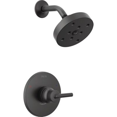 DELTA FAUCET T14259-BL Trinsic 14 Series Function Trim Kit with Single-Spray H2Okinetic Shower Head Nur Dusche, matte black, Without Rough DELTA FAUCET T14259-BL Trinsic 14 Series Function Trim Kit with Single-Spray H2Okinetic Shower Head Nur Dusche, matte black, Without Rough