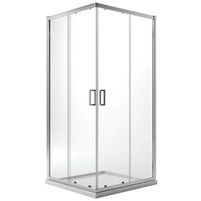 Idralite Eckeinstieg Duschkabine Quadratisch 90x90 H198 Transparent 6mm Glas Mod. Ready Idralite Eckeinstieg Duschkabine Quadratisch 90x90 H198 Transparent 6mm Glas Mod. Ready