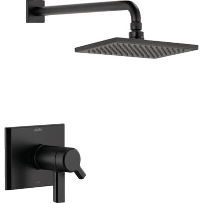 DELTA FAUCET T17T299-BL Pivotal TempAssure 17T Series Shower Trim, Matte Black DELTA FAUCET T17T299-BL Pivotal TempAssure 17T Series Shower Trim, Matte Black