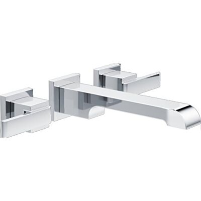 DELTA FAUCET T3567LF-WL Ara Zwei-Hand-Wandmontage Waschtischarmatur, Chrom DELTA FAUCET T3567LF-WL Ara Zwei-Hand-Wandmontage Waschtischarmatur, Chrom