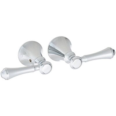 DELTA FAUCET H297 Cassidy Badewannenarmatur/Bidet-Griff-Set, zwei Hebel, Chrom DELTA FAUCET H297 Cassidy Badewannenarmatur/Bidet-Griff-Set, zwei Hebel, Chrom