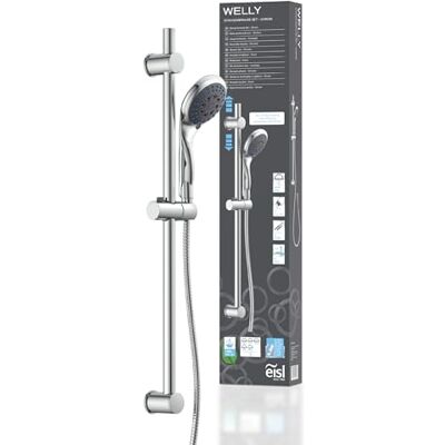 EISL WELLY Stangenbrauseset DX6051CSB, Handbrause mit Schlauch und Halterung, inklusive Wasserspardichtung, Duschkopf mit Schlauch, chrom EISL WELLY Stangenbrauseset DX6051CSB, Handbrause mit Schlauch und Halterung, inklusive Wasserspardichtung, Duschkopf mit Schlauch, chrom