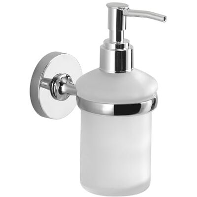 Gedy FELCE Plus Seifenspender für Badezimmer, Wand, Chrom, Edelstahl und Glas, 6,8 x 10,3 x 15,4 cm, selbstklebend, ohne Bohren Gedy FELCE Plus Seifenspender für Badezimmer, Wand, Chrom, Edelstahl und Glas, 6,8 x 10,3 x 15,4 cm, selbstklebend, ohne Bohren