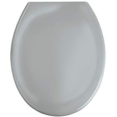 WENKO Toilettendeckel mit Absenkautomatik, oval, belastbar bis 150 kg, abnehmbarer WC Sitz, Klodeckel aus antibakteriellem, stabilem Duroplast, einfache Montage, Mod. Ottana, hellgrau WENKO Toilettendeckel mit Absenkautomatik, oval, belastbar bis 150 kg, abnehmbarer WC Sitz, Klodeckel aus antibakteriellem, stabilem Duroplast, einfache Montage, Mod. Ottana, hellgrau