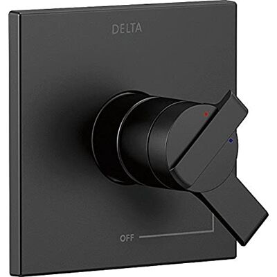 DELTA Faucet Ara 17 Series Doppelfunktions-Duschgriff-Ventilverkleidungs-Set, mattschwarz T17067-BL (Ventil nicht im Lieferumfang enthalten) DELTA Faucet Ara 17 Series Doppelfunktions-Duschgriff-Ventilverkleidungs-Set, mattschwarz T17067-BL (Ventil nicht im Lieferumfang enthalten)