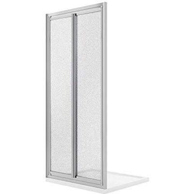 Idralite Duschtür 100CM H198 cm Strukturglas C mit Saloon doppel-Schwenktür Öffnung Mod. West Idralite Duschtür 100CM H198 cm Strukturglas C mit Saloon doppel-Schwenktür Öffnung Mod. West