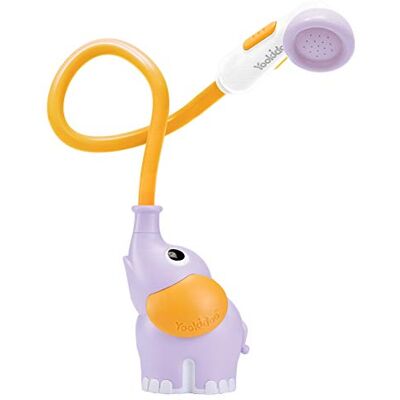 Yookidoo Duschkopf für Baby-Badewanne, Elefanten-Wasserpumpe und Kofferraumauslauf – für Neugeborene in Badewanne oder Waschbecken (lila) Yookidoo Duschkopf für Baby-Badewanne, Elefanten-Wasserpumpe und Kofferraumauslauf – für Neugeborene in Badewanne oder Waschbecken (lila)