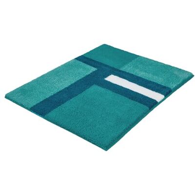Kleine Wolke Badteppich Ariana Türkis 50 x 60 cm OEKO-TEX zertifiziert, für Fußbodenheizung, maschinenwaschbar, 100% Polyacryl Kleine Wolke Badteppich Ariana Türkis 50 x 60 cm OEKO-TEX zertifiziert, für Fußbodenheizung, maschinenwaschbar, 100% Polyacryl