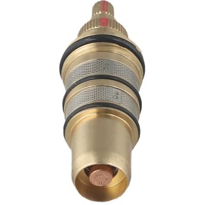 Besshepplo Thermostat-Duschventil-Kartusche, Ersatzthermostatventil, Kern aus Messing, Thermostatkartusche, Duscharmatur, Reparatur-Set für Standard-Duschen Besshepplo Thermostat-Duschventil-Kartusche, Ersatzthermostatventil, Kern aus Messing, Thermostatkartusche, Duscharmatur, Reparatur-Set für Standard-Duschen