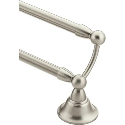 Moen DN6822BN Sage 24-Inch Bathroom Double Towel Bar, Brushed Nickel Moen DN6822BN Sage 24-Inch Bathroom Double Towel Bar, Brushed Nickel