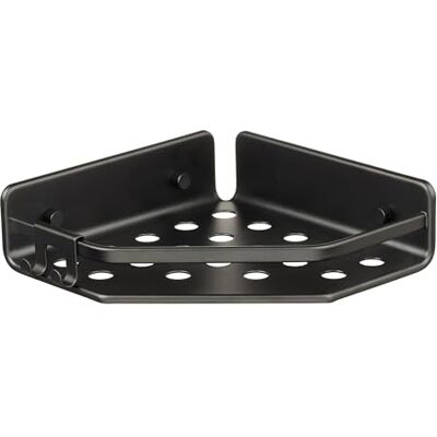 TATAY Duschablage Ohne Bohren Eckig Aluminium Mit Schrauben und Quick Fix Befestigungssystem Feuchtigkeitsbeständig Schneller Wasserablauf 20 x 5,5 x 20 cm – Modell Serenity – Schwarz TATAY Duschablage Ohne Bohren Eckig Aluminium Mit Schrauben und Quick Fix Befestigungssystem Feuchtigkeitsbeständig Schneller Wasserablauf 20 x 5,5 x 20 cm – Modell Serenity – Schwarz