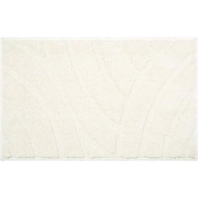REDBEST Badematte Napa grafisches Muster Creme Größe 50x80 cm Hoch-Tief-Struktur, pflegeleicht, strapazierfähig, schnell trocknend, rutschhemmend, für Fußbodenheizung geeignet REDBEST Badematte Napa grafisches Muster Creme Größe 50x80 cm Hoch-Tief-Struktur, pflegeleicht, strapazierfähig, schnell trocknend, rutschhemmend, für Fußbodenheizung geeignet