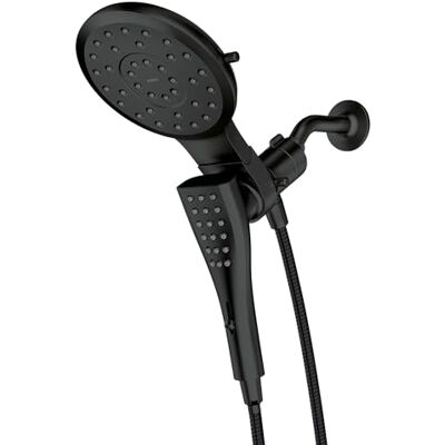 Moen 220C3EPBL Verso 8 Funktionen 17,8 cm Durchmesser Sprühkopf Standard mit Handbrause mit Eco Performance, Mattschwarz, Rund-72 Schlauch Moen 220C3EPBL Verso 8 Funktionen 17,8 cm Durchmesser Sprühkopf Standard mit Handbrause mit Eco Performance, Mattschwarz, Rund-72 Schlauch