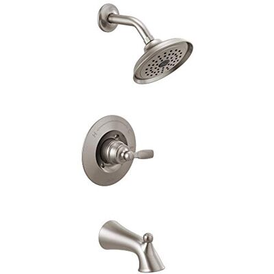 DELTA T14432-SS Woodhurst Tub/Shower Trim, Stainless (Valve sold separately) DELTA T14432-SS Woodhurst Tub/Shower Trim, Stainless (Valve sold separately)