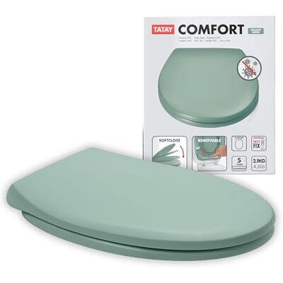 TATAY WC-Sitz Toilettendeckel Duroplast Universal mit Absenkautomatik TATAY WC-Sitz Toilettendeckel Duroplast Universal mit Absenkautomatik