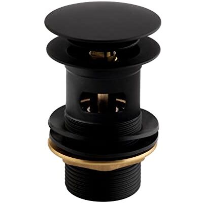 Bristan Waschbecken Modell BASIN04 - Rundes Waschbecken Clicker Abfall, Schwarz Bristan Waschbecken Modell BASIN04 - Rundes Waschbecken Clicker Abfall, Schwarz