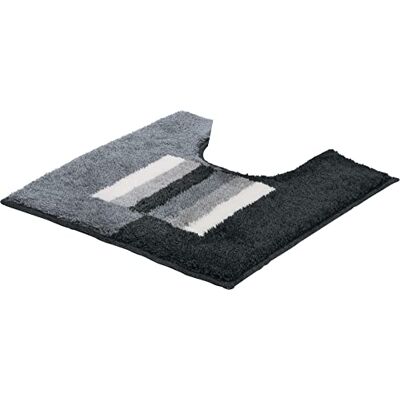 Erwin Müller WC-Umrandung Korfu, WC-Matte rutschhemmend grau Größe 50x50 cm für Fußbodenheizung geeignet, flauschig, weich (weitere Farben) Erwin Müller WC-Umrandung Korfu, WC-Matte rutschhemmend grau Größe 50x50 cm für Fußbodenheizung geeignet, flauschig, weich (weitere Farben)