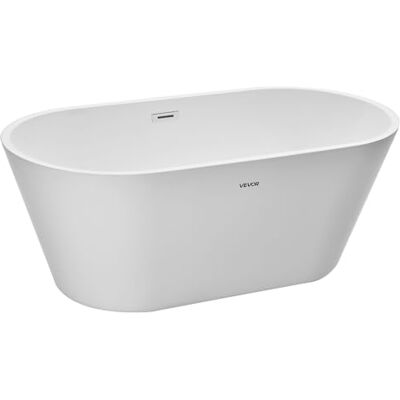 VEVOR Acryl-Freistehende Badewanne 150x75 cm, moderne weiße 230 L Badewanne mit poliertem Chrom-Überlauf und -Ablauf, elegante ovale Wanne für moderne Badezimmer oder Renovierungsprojekte VEVOR Acryl-Freistehende Badewanne 150x75 cm, moderne weiße 230 L Badewanne mit poliertem Chrom-Überlauf und -Ablauf, elegante ovale Wanne für moderne Badezimmer oder Renovierungsprojekte