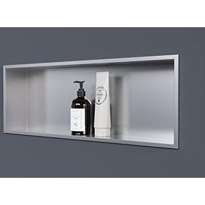 Bernstein Wandnische aus Edelstahl NT206010X 20 x 60 x 10 cm (B x H x T) Einbauregal, Flexibler Einbau- Ideale Duschablage Farbe:Edelstahl gebürstet Bernstein Wandnische aus Edelstahl NT206010X 20 x 60 x 10 cm (B x H x T) Einbauregal, Flexibler Einbau- Ideale Duschablage Farbe:Edelstahl gebürstet
