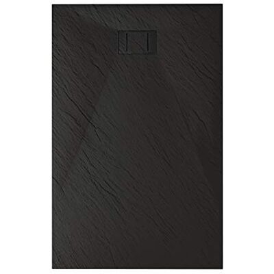 Idralite Duschwanne 110x70x2,6 CM Rechteckig Anthrazitfarbe Stein-Effekt Mod. Blend Idralite Duschwanne 110x70x2,6 CM Rechteckig Anthrazitfarbe Stein-Effekt Mod. Blend