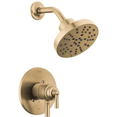 DELTA Wasserhahn Saylor 17 Serie Gold Duschventil Verkleidungsset mit H2Okinetic Duschkopf, Duschsystem, Duscharmatur-Set, Duschkopf und Griff, Champagner Bronze T17235-CZ (Ventil nicht im DELTA Wasserhahn Saylor 17 Serie Gold Duschventil Verkleidungsset mit H2Okinetic Duschkopf, Duschsystem, Duscharmatur-Set, Duschkopf und Griff, Champagner Bronze T17235-CZ (Ventil nicht im