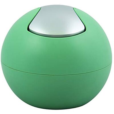 Spirella Kosmetikeimer 1 Liter Abfalleimer Schwingdeckeleimer Tischabfalleimer Bowl Grün matt, Kunststoff, Vert Mat Spirella Kosmetikeimer 1 Liter Abfalleimer Schwingdeckeleimer Tischabfalleimer Bowl Grün matt, Kunststoff, Vert Mat
