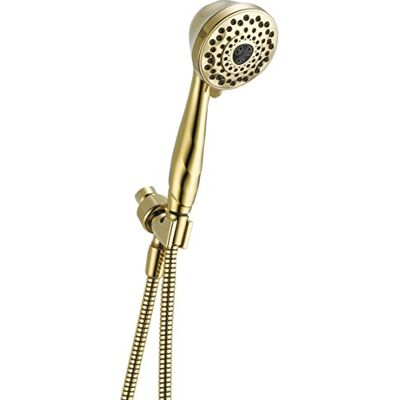 DELTA Faucet 7-Spray Touch-Clean Handbrause mit Schlauch, poliertes Messing 59346-PB-PK DELTA Faucet 7-Spray Touch-Clean Handbrause mit Schlauch, poliertes Messing 59346-PB-PK