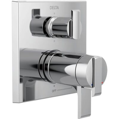 DELTA Wasserhahn t27t967 6 Ara eckig modern tempassure 17T Serie Ventil Verzierung mit 6-setting integrierter Umsteller, chrom DELTA Wasserhahn t27t967 6 Ara eckig modern tempassure 17T Serie Ventil Verzierung mit 6-setting integrierter Umsteller, chrom