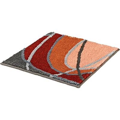 REDBEST WC-Vorlage ohne Ausschnitt Lynn Terra Größe 50x50 cm rutschhemmend, Flauschiger Flor, pflegeleicht, für Fußbodenheizung geeignet REDBEST WC-Vorlage ohne Ausschnitt Lynn Terra Größe 50x50 cm rutschhemmend, Flauschiger Flor, pflegeleicht, für Fußbodenheizung geeignet